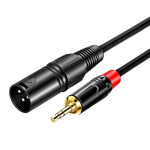 Miniatura 8 de Sairps Adaptador de cable XLR a 0.138 in, cable de micrófono XLR a 18 de pulgada para videocámaras, cámaras DSLR, dispositivo de grabación de