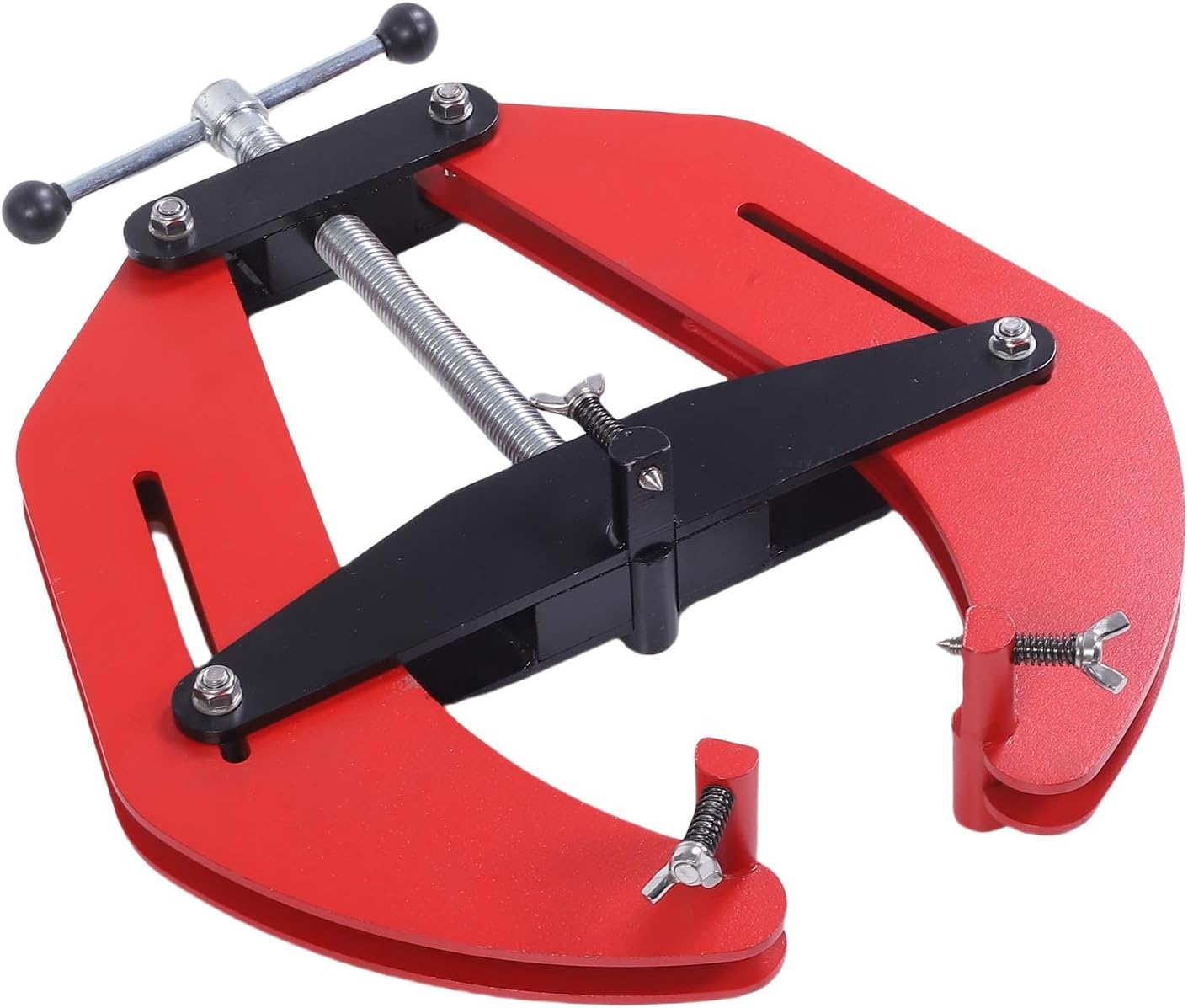 Hyuduo Pipe Clamp, 4.5in 12in Alloy Steel Quick Acting Welding Tool with Ergonomic Two Hand Handle, for Pipe to Fitting Flange Tees Alignment 112 300mm
