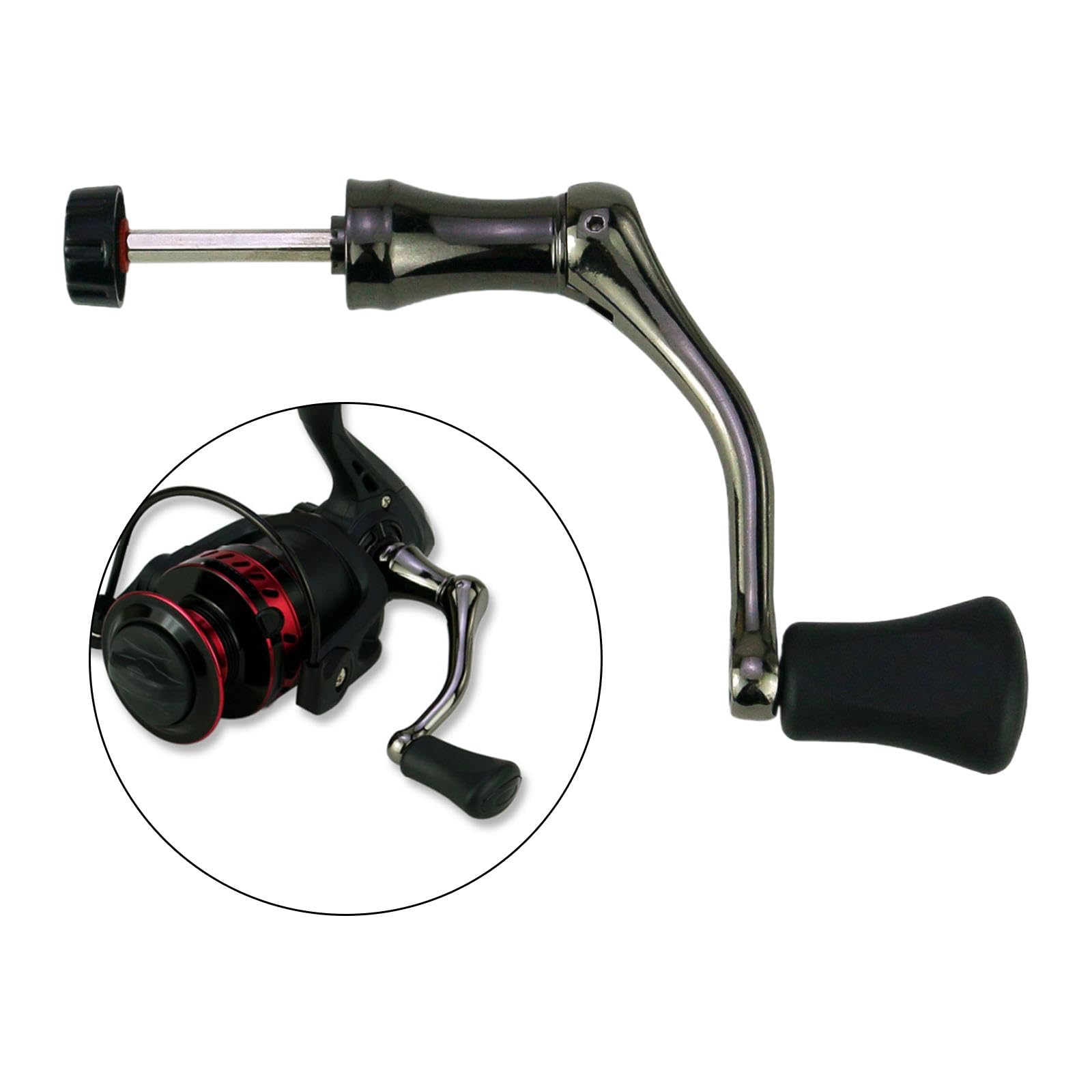 kowaku Metal Fishing Wheel Handle for Boat Use, Practical Reel Component, Large