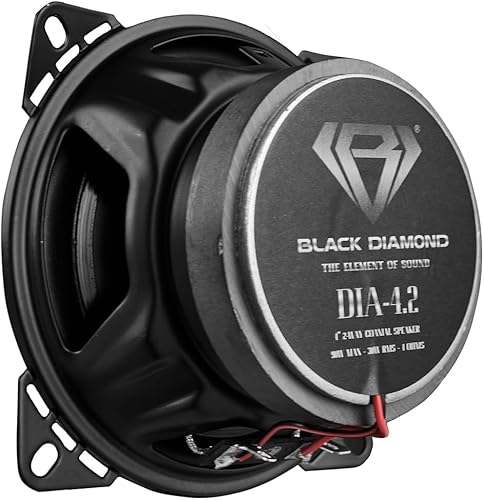 Miniatura 7 de BLACK DIAMOND Dia-4.2 - Altavoz coaxial de 4" de 2 vías, 60 vatios, 4 ohmios, se vende en pares