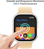 Vista 14 de 6 Pack Case with Tempered Glass Screen Protector for Apple Watch Series 9/8/7 45mm, Ultra-Thin Scratch Resistant Full Protective Hard PC Bumper
