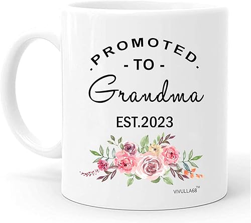 Taza promocionada a la abuela 2023, taza de promoción a la abuela, regalos para la abuela para ser, regalos para la nueva abuela, tazas de café para