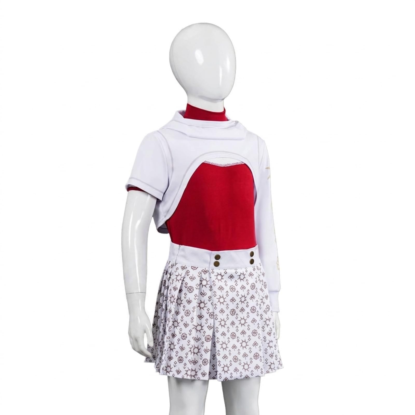 3 Pezzi Costume da Costume a Tema Gonna Plissettata Gonna a Pieghe Morbido per Bambini