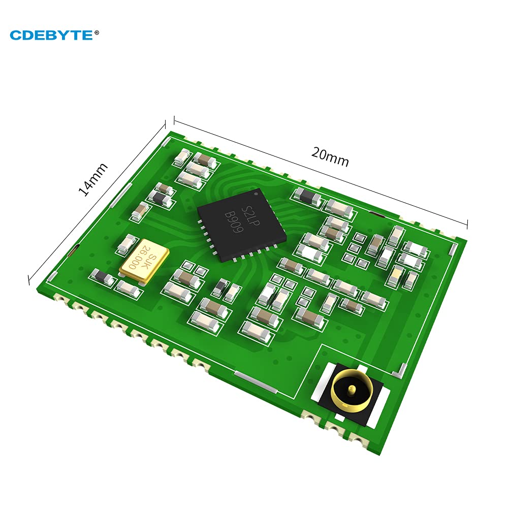 S2-LP Wireless Module 433MHz 470MHz 16dBm EBYTE E04-400M16S 1km Ultra-Small Size 20 14mm RF Transceiver Transmitter Receiver