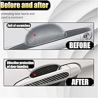 Vista 4 de 8 PCS Calcomanías Antiarañazos para Manijas de Puertas de Automóvil, Autoadhesivas y Sin Marcas, Películas Protectoras contra Arañazos de Pintura