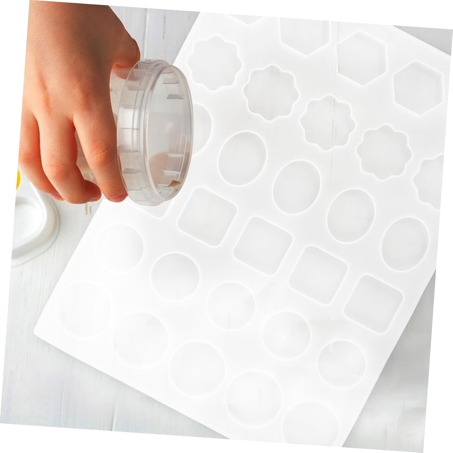 TEHAUX Reusable Wax Seal Mold Silicone Wax Sealing Pad Custom Seal Silicone Melt Sealing Mat