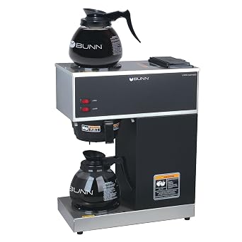 BUNN 33200.0015 VPR-2GD 12-Cup Pourover Commercial Coffee Brewer with Upper