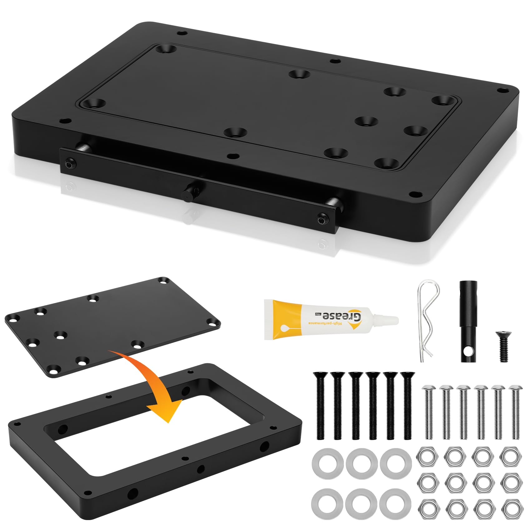 Photo 1 of 1854056 MKA-56 Quick Release Bracket, 1854056 Fit for Minn Kota Riptide Instinct, Ulterra, Riptide Terrova, Terrova Quest Trolling Motor, Quick Installation and Removal of Towing Motors