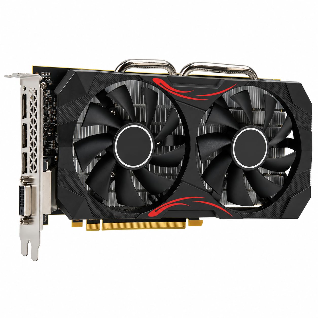 Scheda grafica 580 8G GDDR5 GPU da gioco a doppia ventola da 256 bit Memoria da 8000 MHz PCI Express 3.0 Supporta uscita 4K 60 Hz per PC da gioco Computer desktop Modifica video