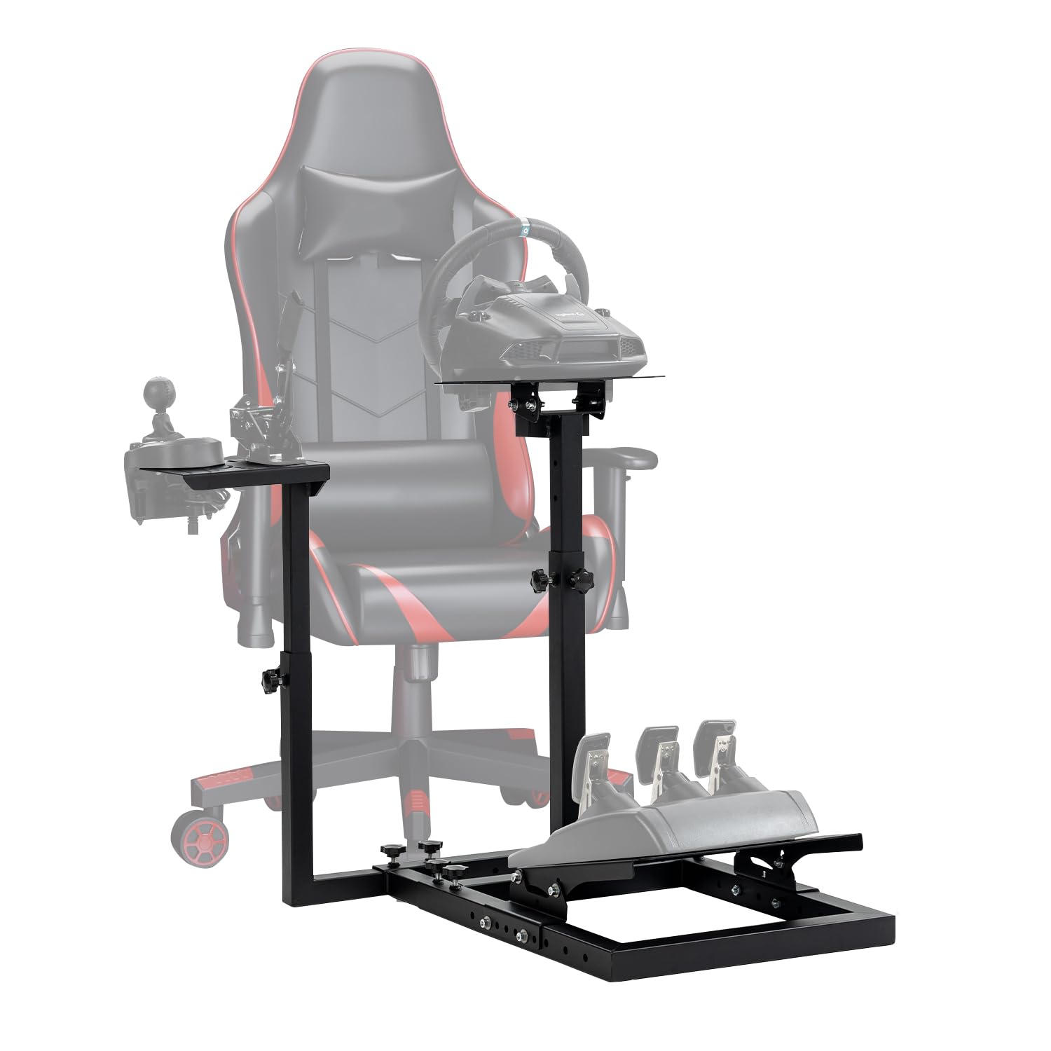 Supllueer Racing Wheel Stand fit for Logitech G25 G27 G29 G920, Thrustmaster T300RS T500RS, Simulated Racing Game Stand without Steering Wheel Pedal Shifter