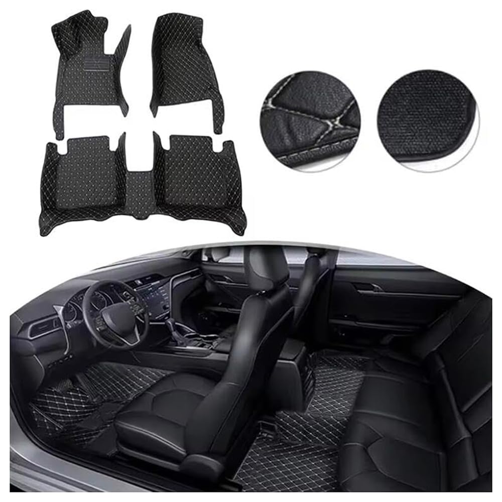Auto Tappetini per Ford Ranger T9 Raptor Wildtrak XLT Fussmatten 2023 2024, Antiscivolo Impermeabile Tappetino in Tutto Tempo Tappeti Protezione Set Completo Interni Accessori,B