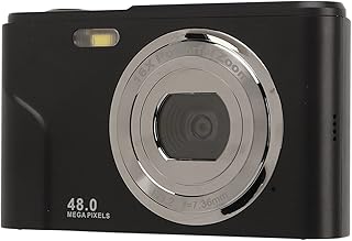 Câmera de Bolso, Câmera Digital Elegante Com Plugue Dos EUA 100-240V Foco Automático 16X Zoom 48MP para Fotografia para Adultos (Estrela Negra)