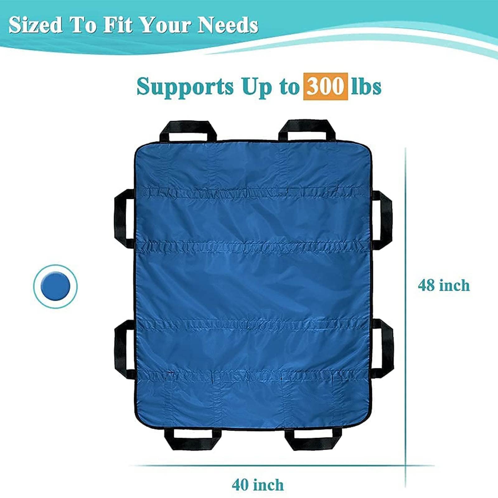Cinturón de Transferencia de Pacientes, sábana Deslizante para Ancianos, paño Deslizante para Pacientes postrados en Cama con Asas, Almohadillas para posición de Cama, para incontinencia