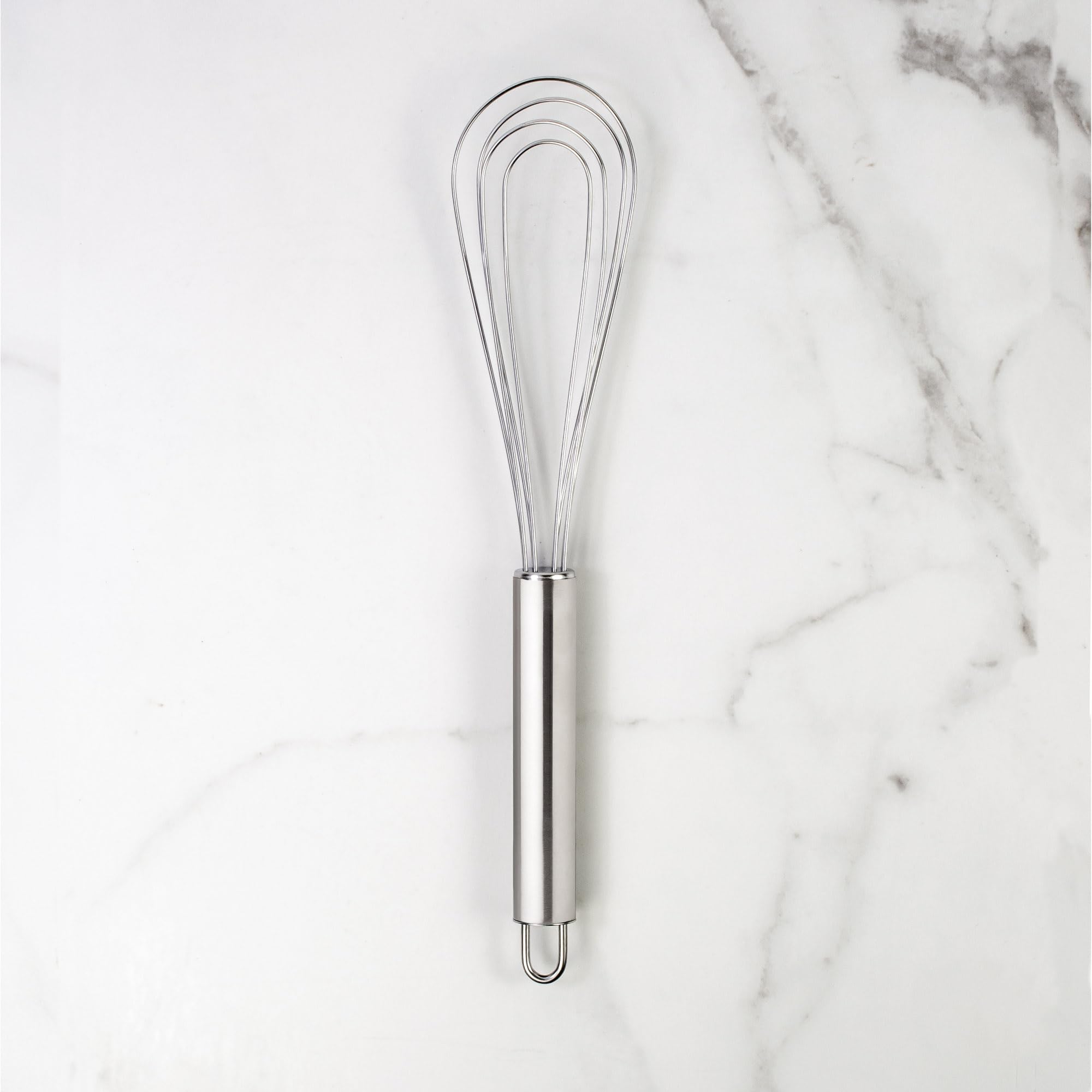 Mrs. Anderson's Baking 22012 - Batidor plano de acero inoxidable