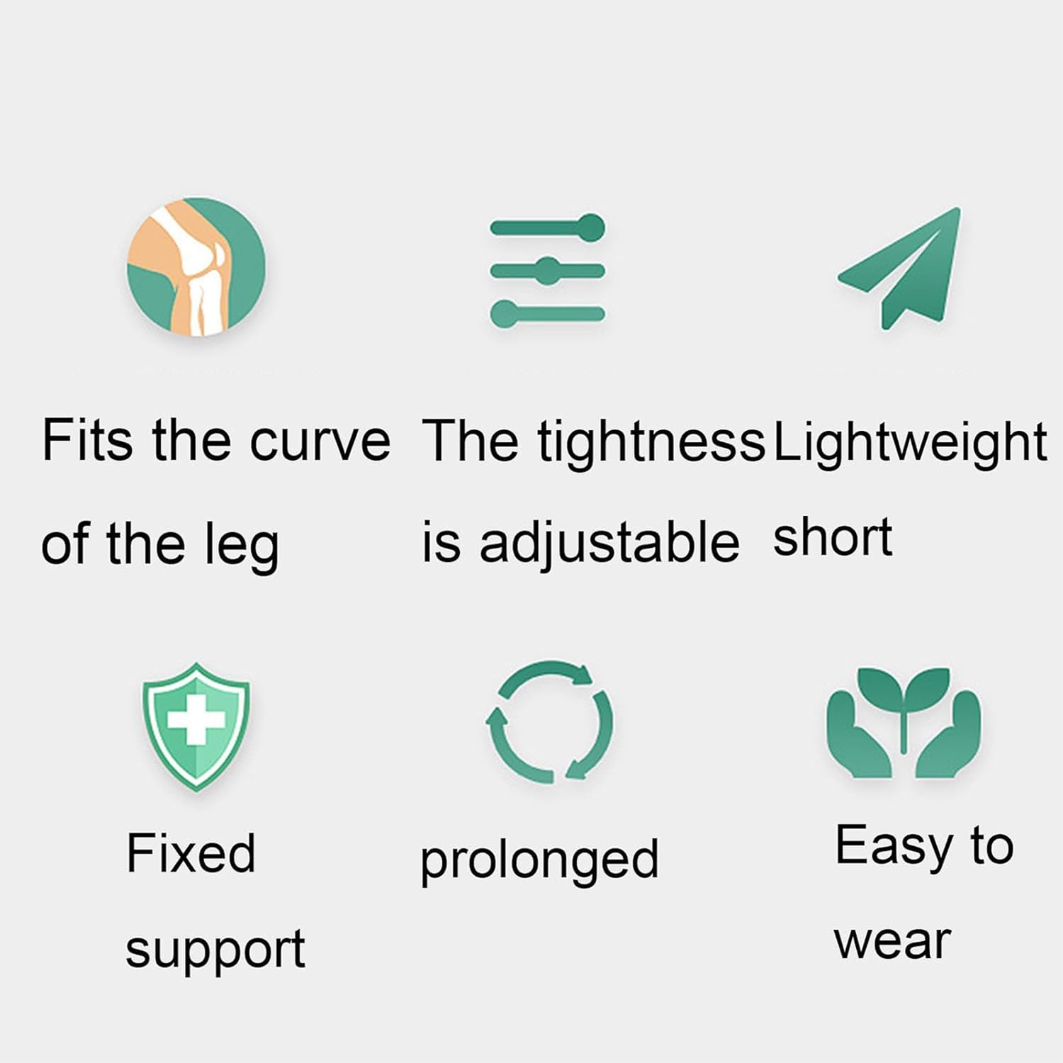 ERICAT Rodilla Medial Hyperextension Apoyo, Rodilla Hyperextension Corrector, Ampliar Thicken Correas Y Caminar Sin Resbalar, Científico Razonable De Corrección, para El Alivio del Dolor, Post Op