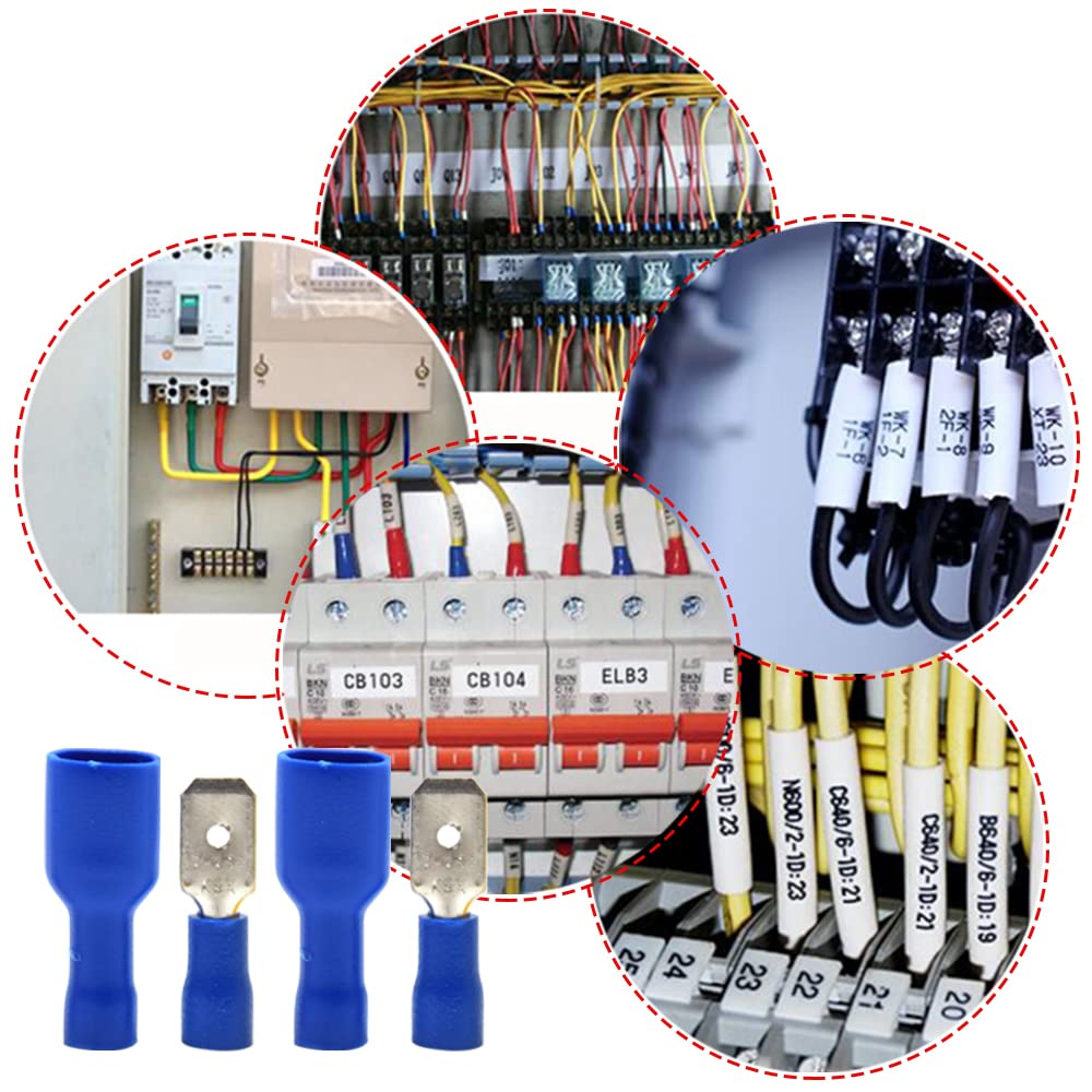 100 Pz Connettori Giunti Filo Elettrico Isolati Donna Vanga - Foto 6