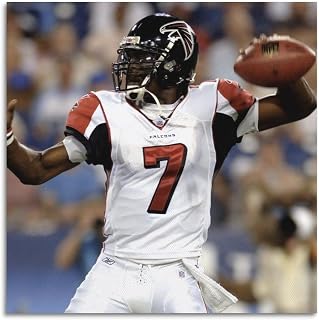 Football Player Michael Vick Poster Poster Canvas Painting Print Wall Art Modern Living Room Kitchen Posters Bedroom Room Aesthetics Decor 12x12inch(30x30cm) Unframe-style