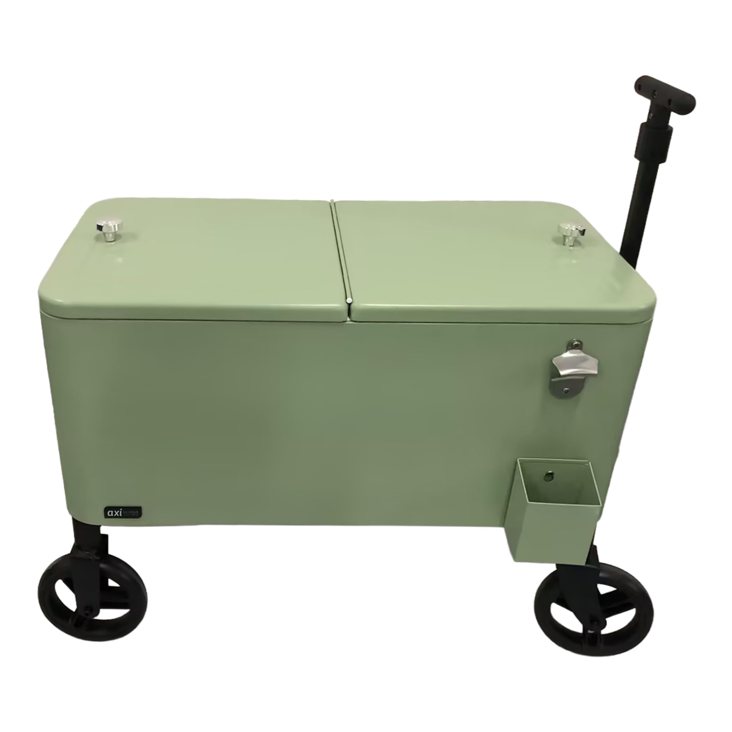 AXI Retro Cooler Vert | Réfrigérateur De Boissons Mobile pour L’Extérieur/Le Jardin | Glacière 76 Litre