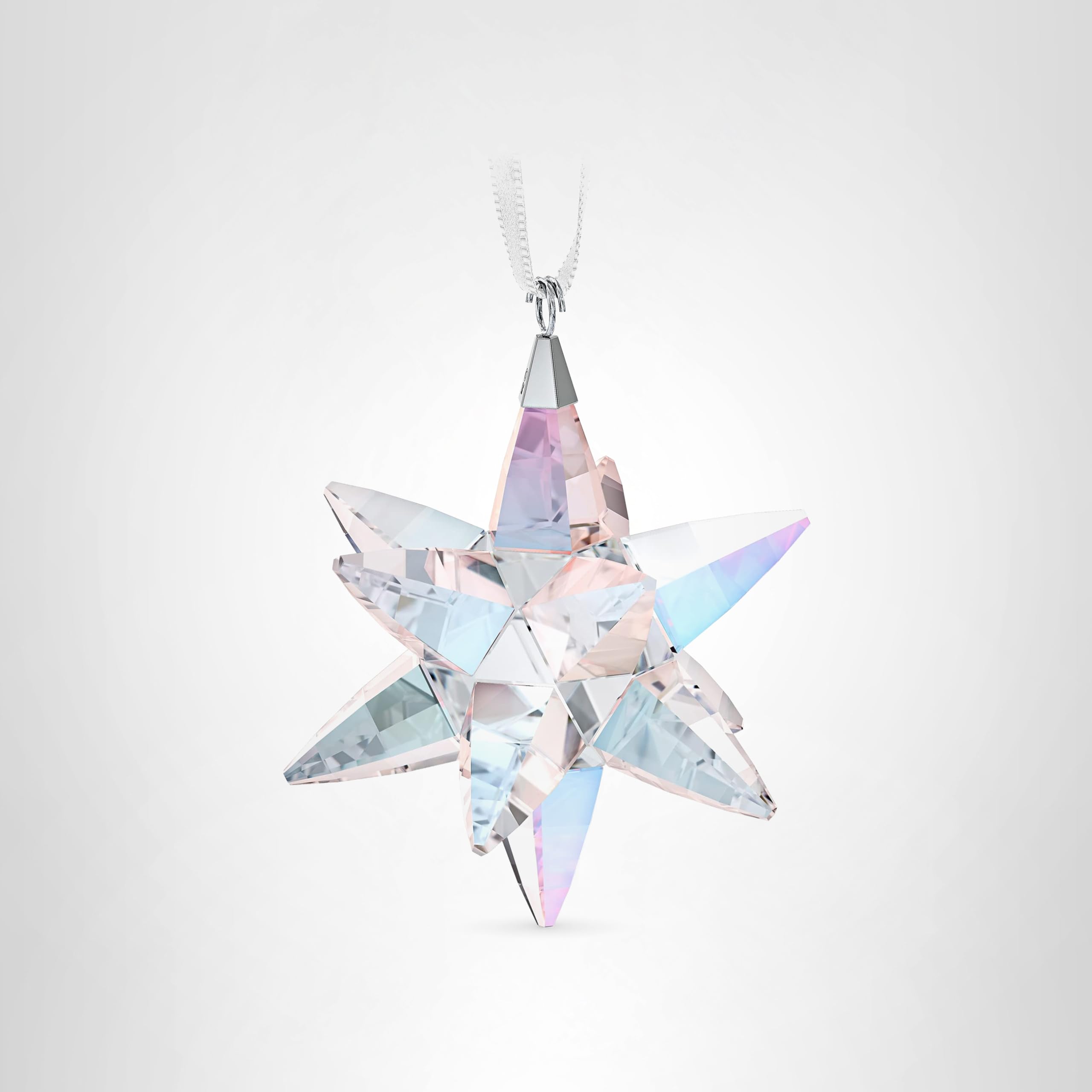 SWAROVSKI スター オーナメント シマー (M) Amazon.com: SWAROVSKI Shimmer Star Ornament, Medium, Multicolored