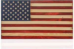 Flags of Valor: American Flag Wood Wall Art for Patriotic Decor