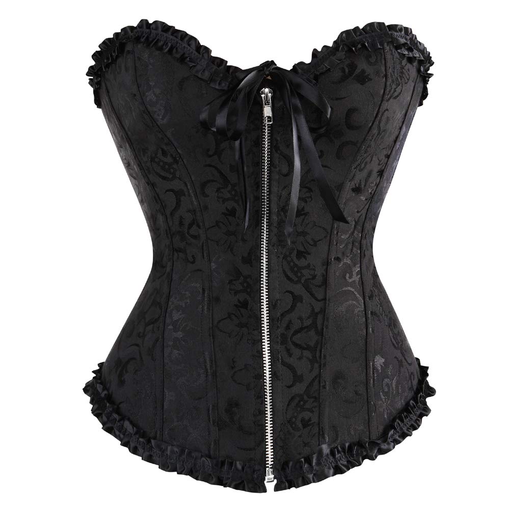 Corsetto Donna Elegante Bustino Corpetto Cerniera