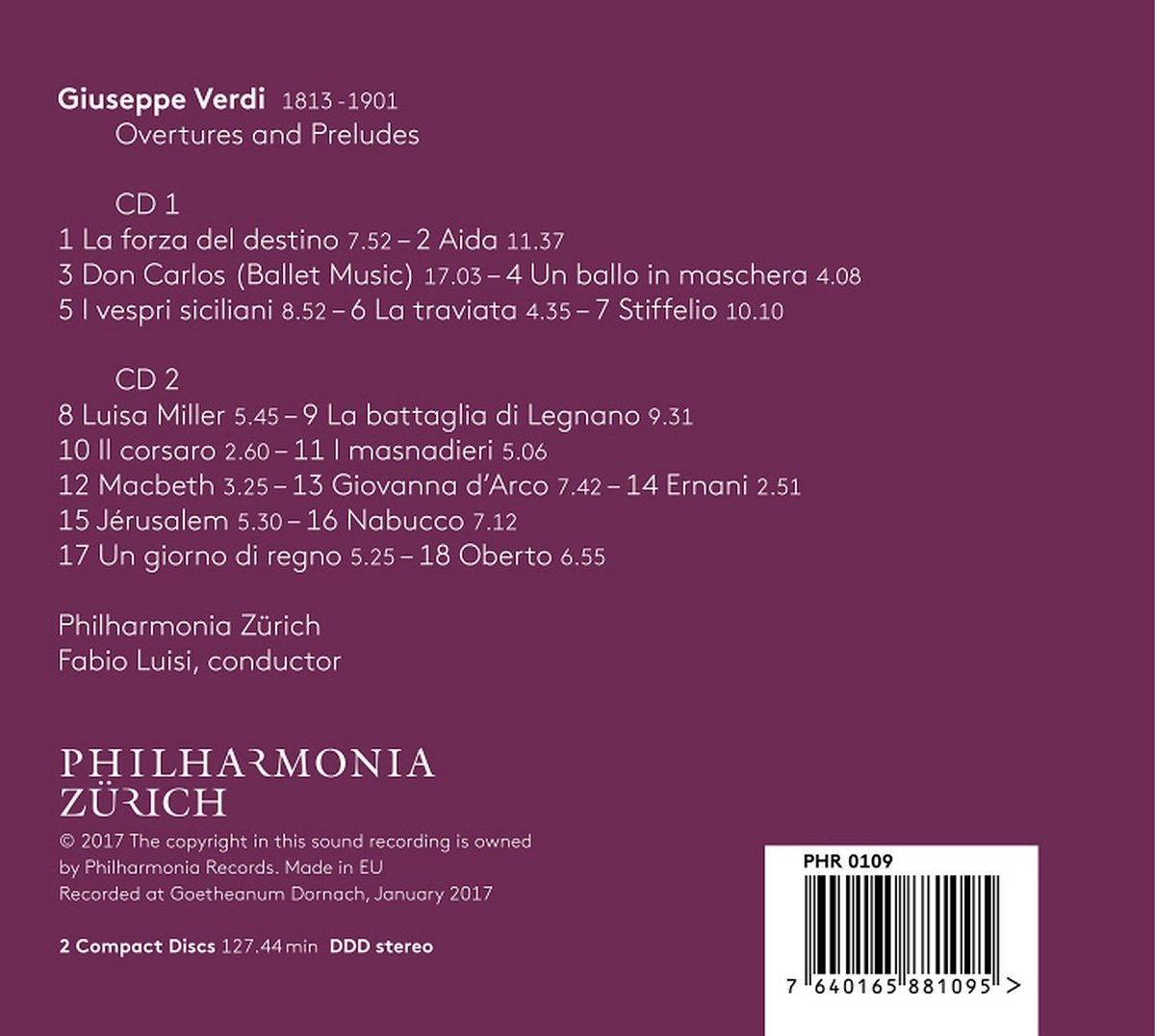 Verdi/Overtures and Preludes