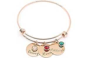 Personalized Birthstone Charm Bracelet for Mother's Day: A Cherished Keepsake for Mom