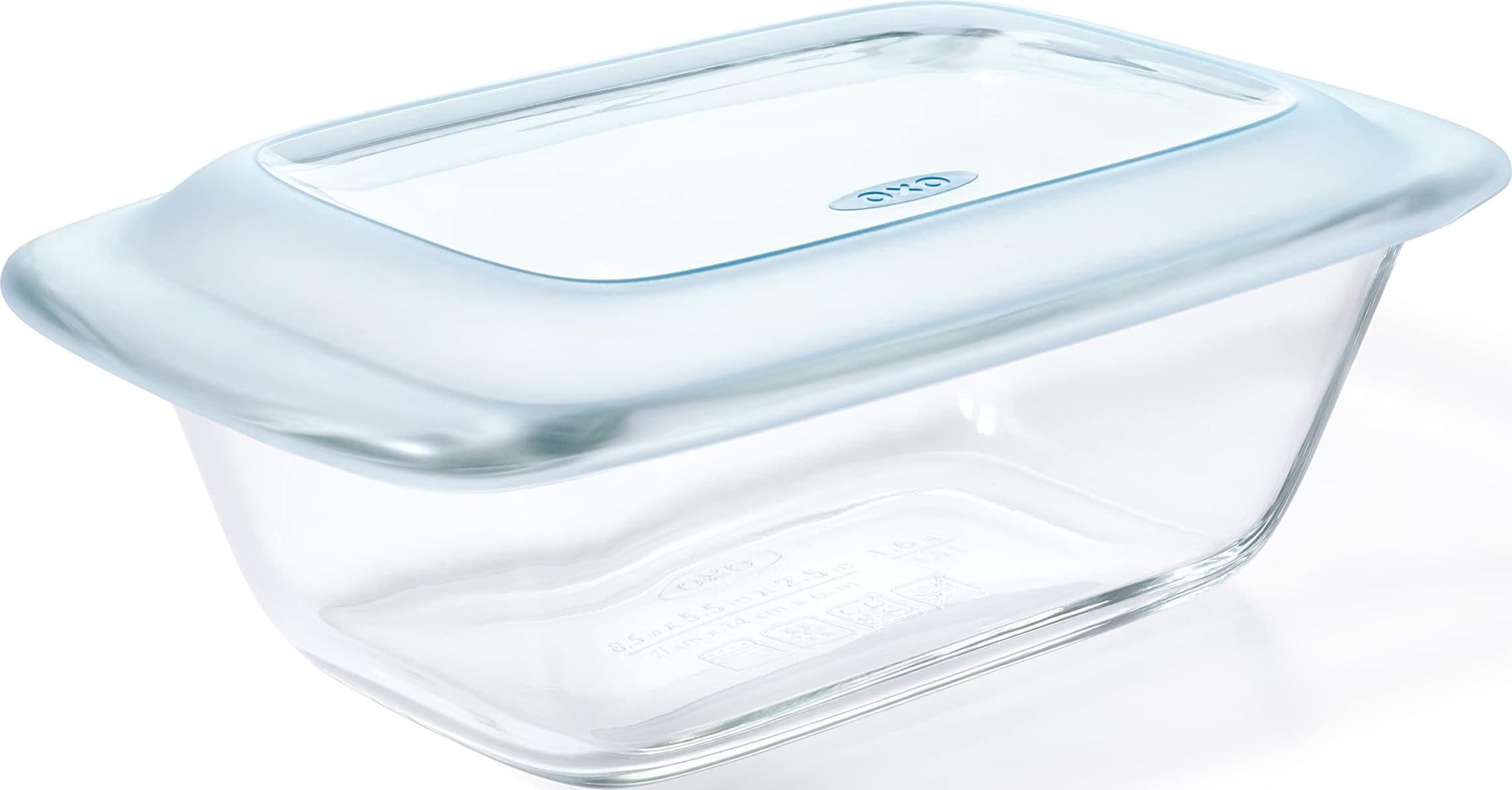 Good Grips Glass Loaf Pan | Baking Essentials, Freezer-to-Oven Safe, Leakproof Lid, Bread, Meatloaf, Pound Cake, Dishwasher Safe