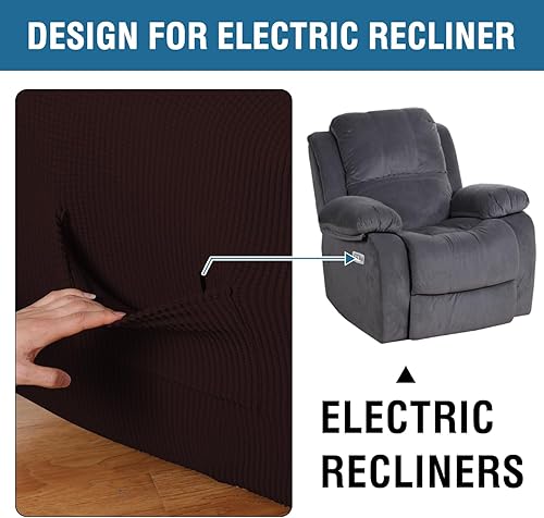 Miniatura 4 de H.VERSAILTEX - Fundas reclinables superelásticas para sillones reclinables, fundas para sillas reclinables, de tamaño estándar, de gran tamaño,