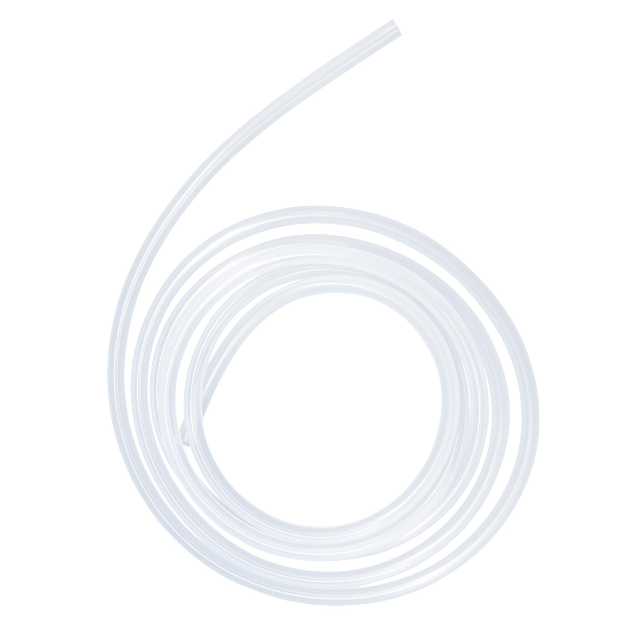 LAVMHAB Silicone Tubing Food Grade Hoses 2mm x 4mm, Length 4 Meters (13.1ft), Flexible Silicone Rubber Tube Air Hose Water Pipes
