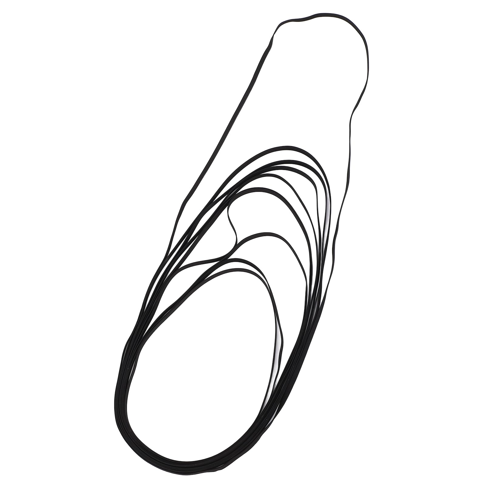 Ensemble de 10 Courroies de Platine Vinyle, Différentes Tailles de Spécifications, Remplacement de Courroie en Caoutchouc à Haute élasticité, Réduction des Bruits, pour