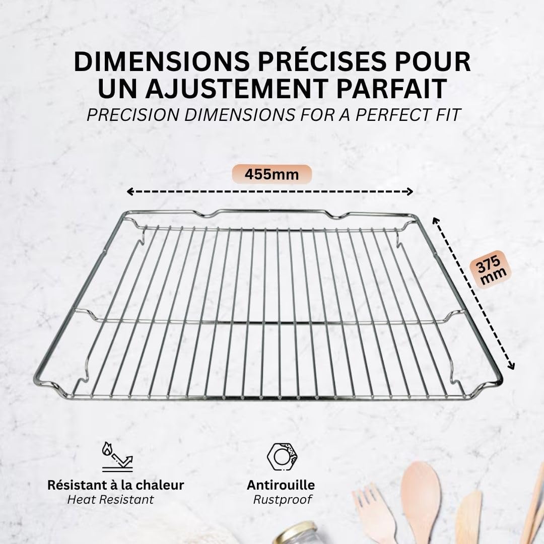 Grille De Four Premium 455 X 375 X 31 Mm – Compatible Bosch Siemens Neff HEZ634000 Z11CR10X0