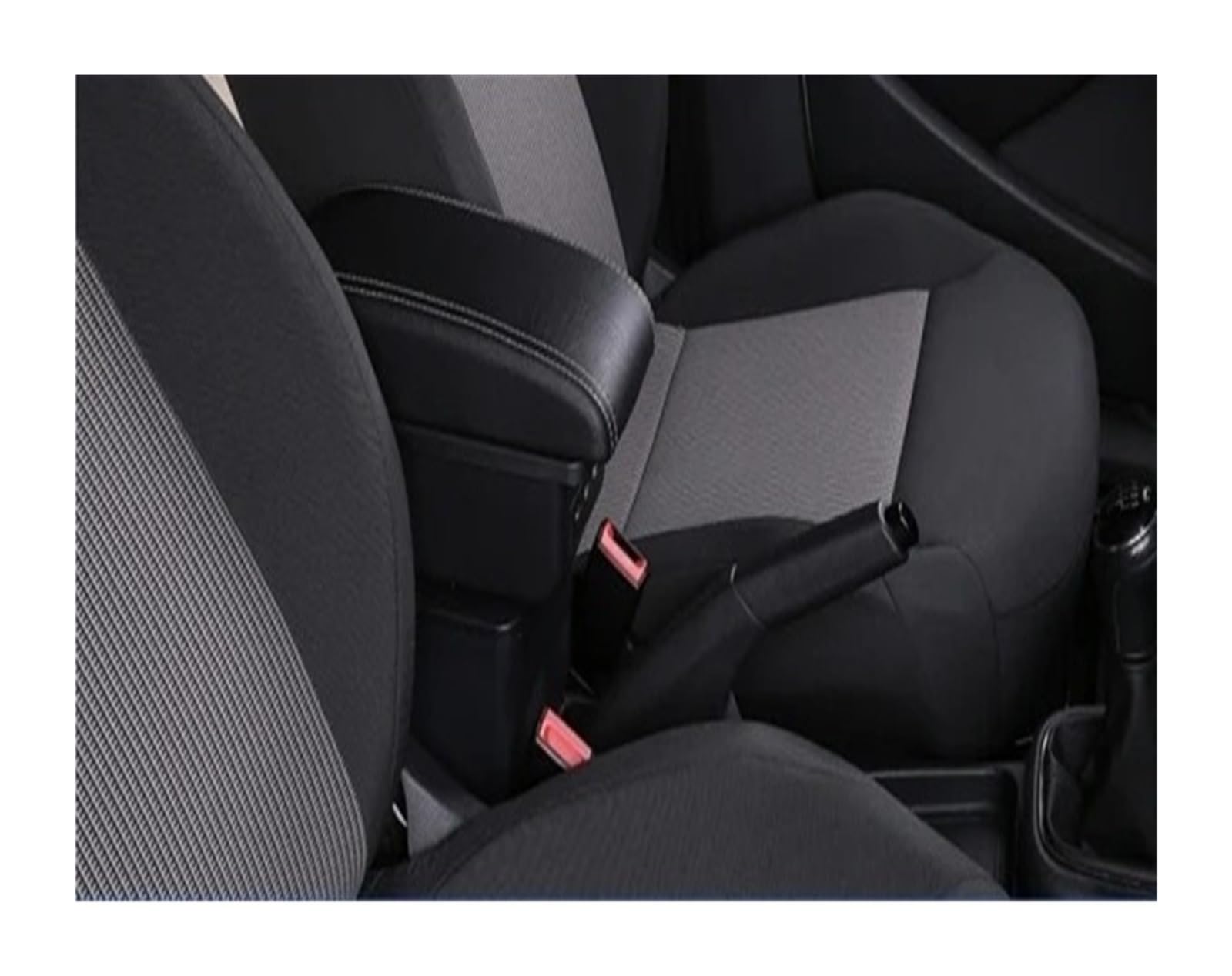 AWGNTQQ Car Armrests For Suzuki For SX4 Armrest Box Car Center Console Storage Case Modification Accessories With USB Interface(B-Black white line)
