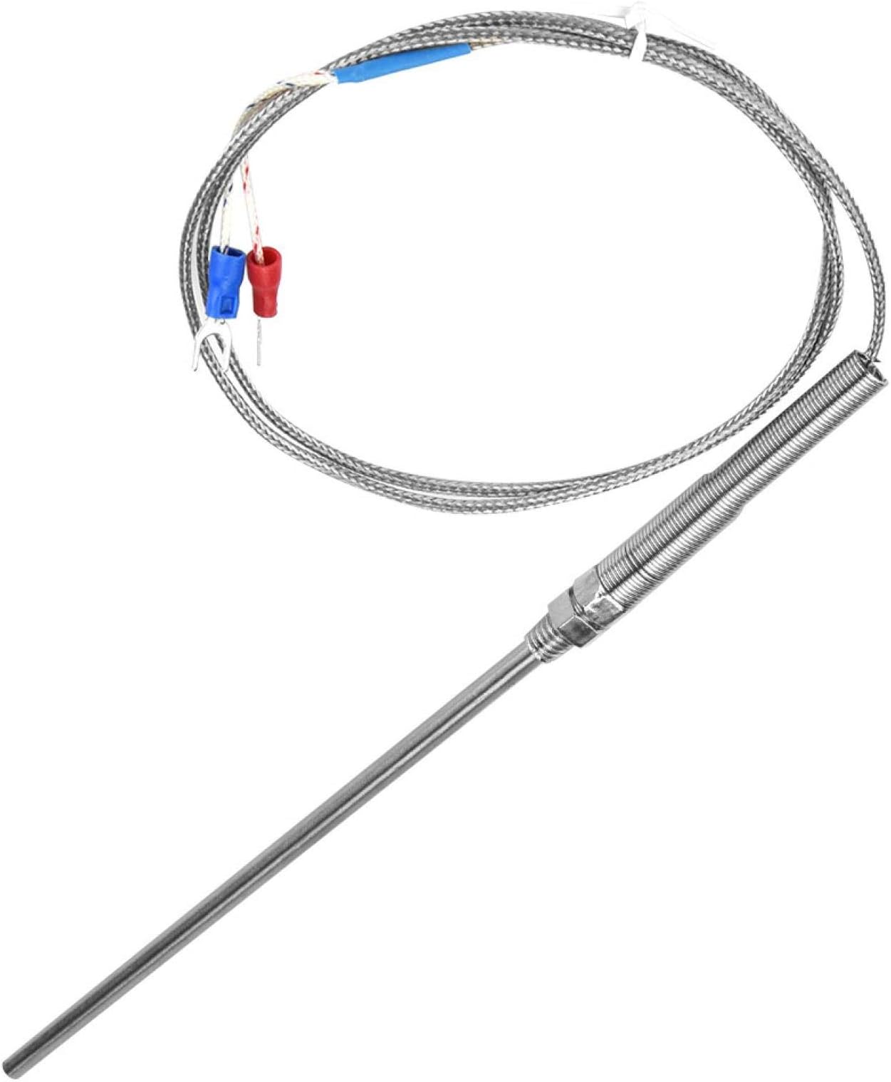 Thermo Coupler, Stable K Type Thermocouple, 150mm Probe Practical 0-400℃ for Temperature Measurement Professional Use Replacing Old Part Industry(1M)