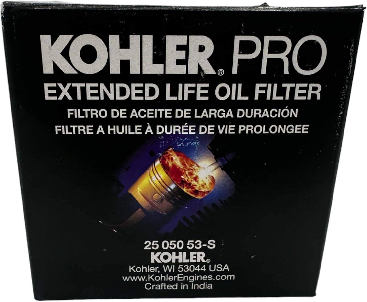 Cyclemax Two Pack compatible with Kohler Extended Life 300 Hour Oil Filter 25 050 53-S-2PACK Contains Two Extended Life 300 Hour Oil Filters and a Funnel