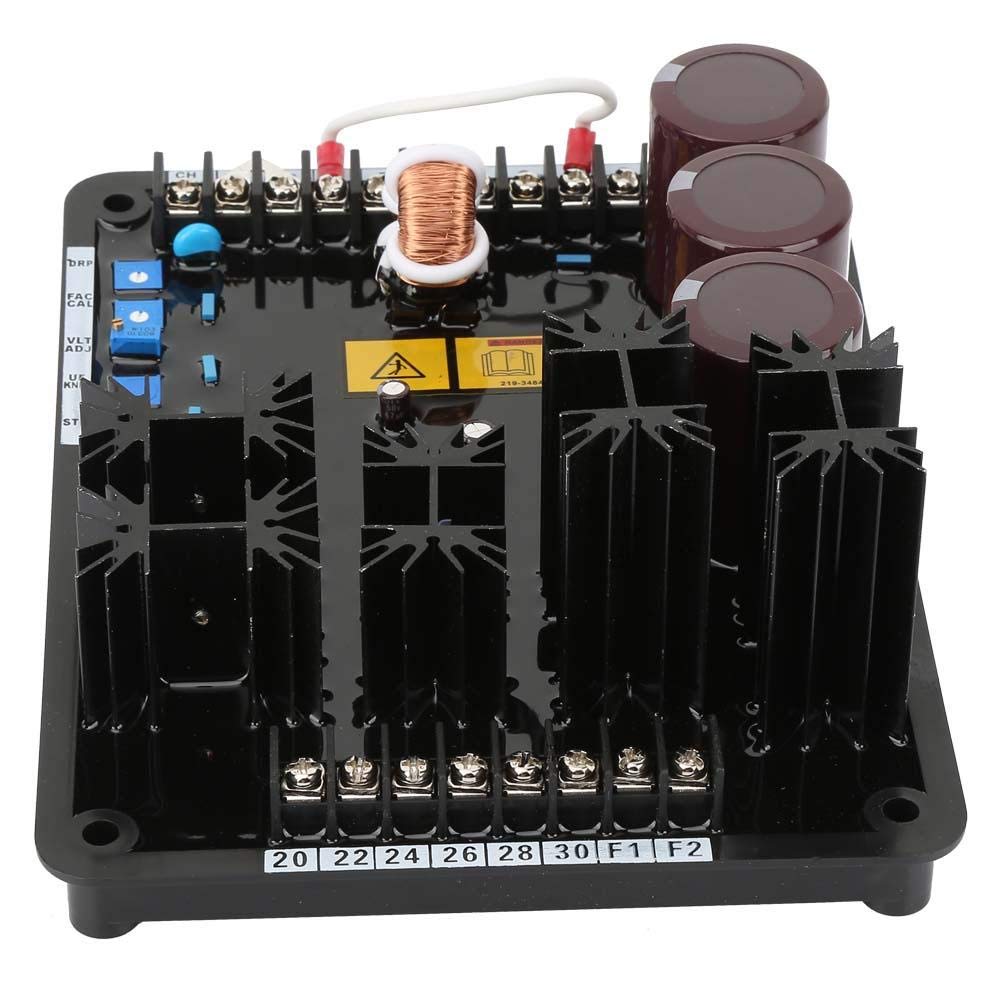 Regulador de voltaje, Negro, Metal, 1 unidad, Accesorios del generador de estabilizador eléctrico