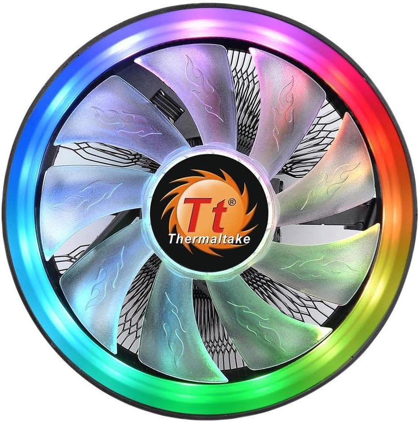 Thermaltake UX100 5V Motherboard ARGB Sync 16.8 Million Colors 15 Addressable LED Intel/AMD Universal Socket Hydraulic Bearing 65W CPU Cooler thumbnail 3