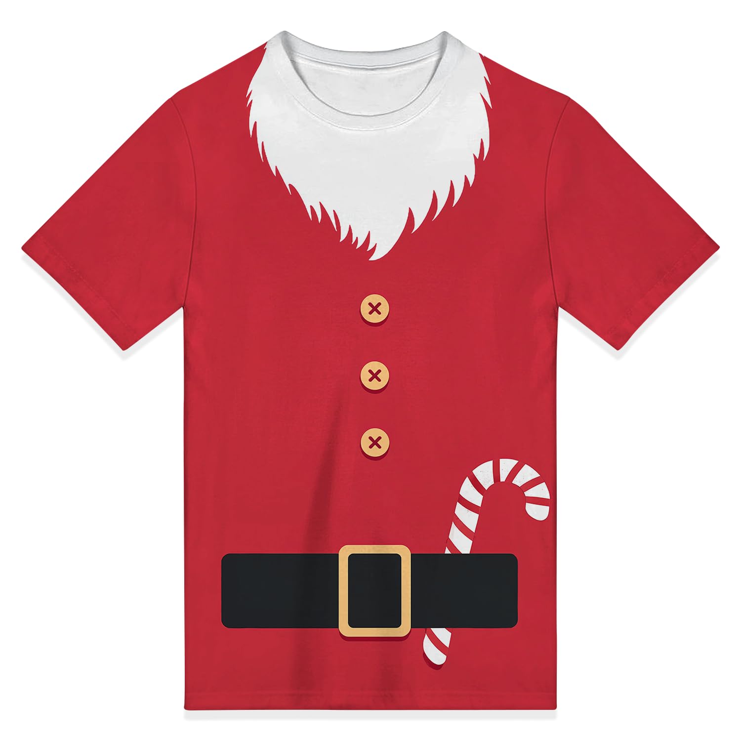 CZLBTFTP Christmas Santa Claus Funny Costume T-Shirt