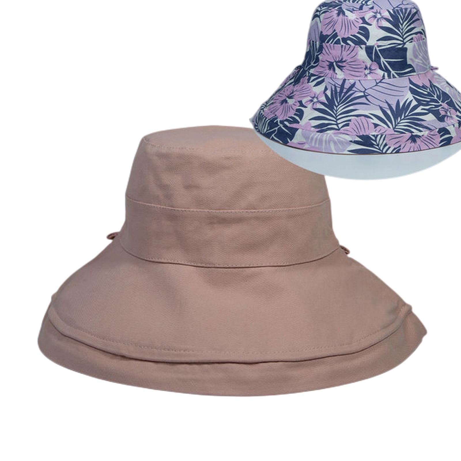 Chapeau bob printemps/été imprimé réversible soleil plage chapeau femme plein air voyage vacances pêcheur chapeau visière