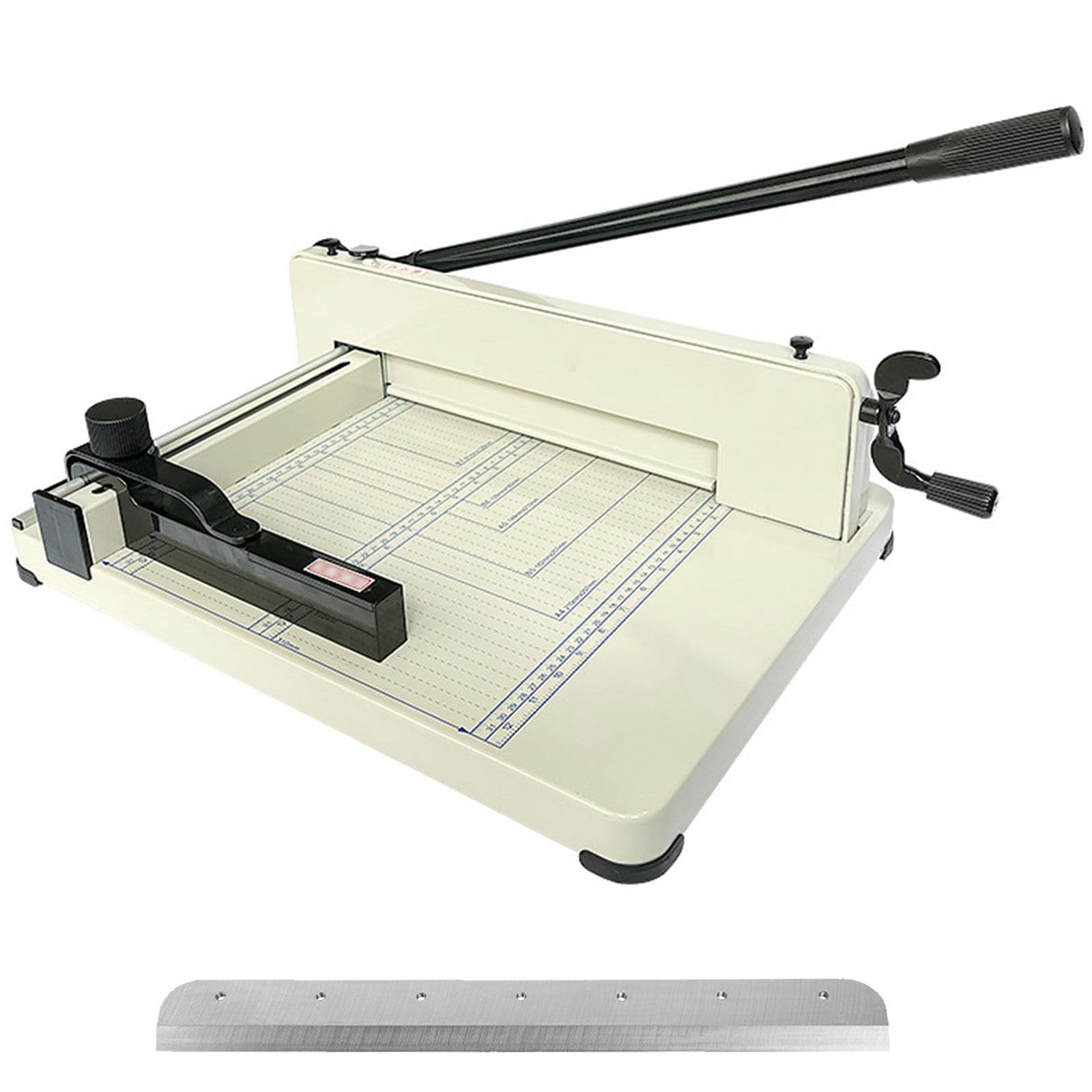 Taglierina a ghigliottina, tagliacarte resistente A4/A3 con lama in acciaio ad alta durezza da 30/43 cm, per impilare foto su carta, max 400 fogli