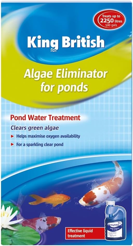 King British Algae Eliminator for Ponds 500ml (Pack of 3) Amazon.co