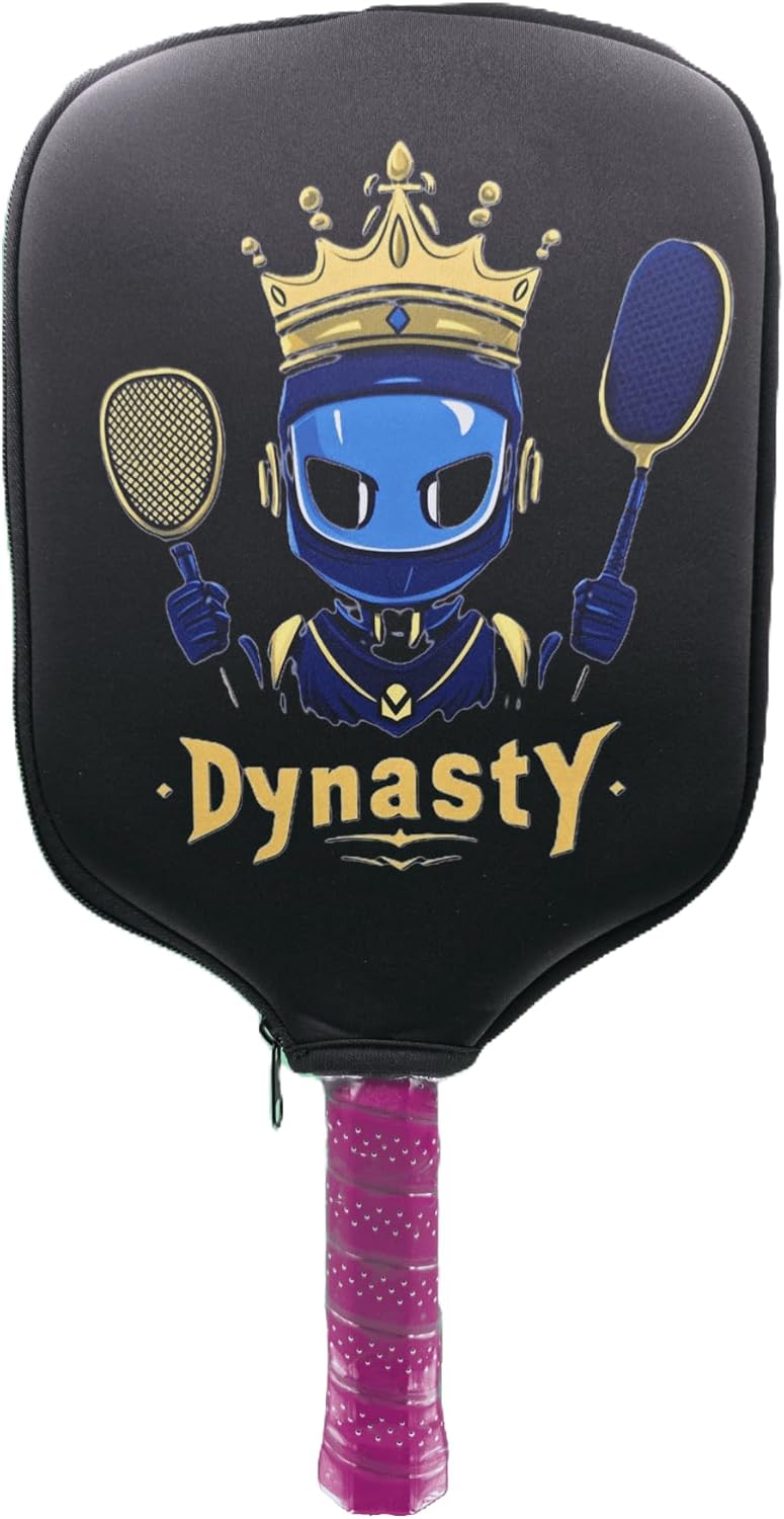 Dynasty Pickleball Paddle Cover - Neoprene Sleeve, Elongated/Hybrid/Wide-Body/Universal Fit v1 Robot Ninja *FREE WITH PADDLE PURCHASE *Add to Cart*