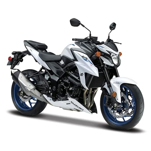 Miniatura Moto Suzuki GSX S-750 Branco - 1:18 - Maisto Fresh Metal - 2 Wheelers (35300)
