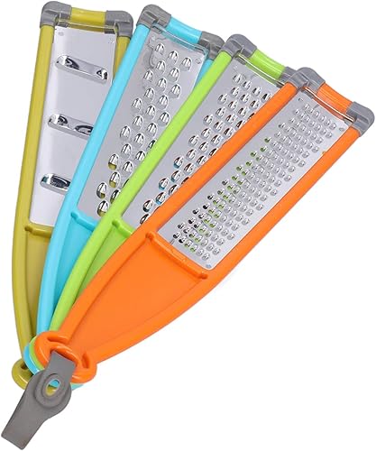 Miniatura 8 de Stainless Steel Vegetable Zester  4 - in - 1 Cheese Grater & Food Slicer  Rustproof Kitchen Grater for PotatoesCarrotsCheese  Ergonomic Handle with