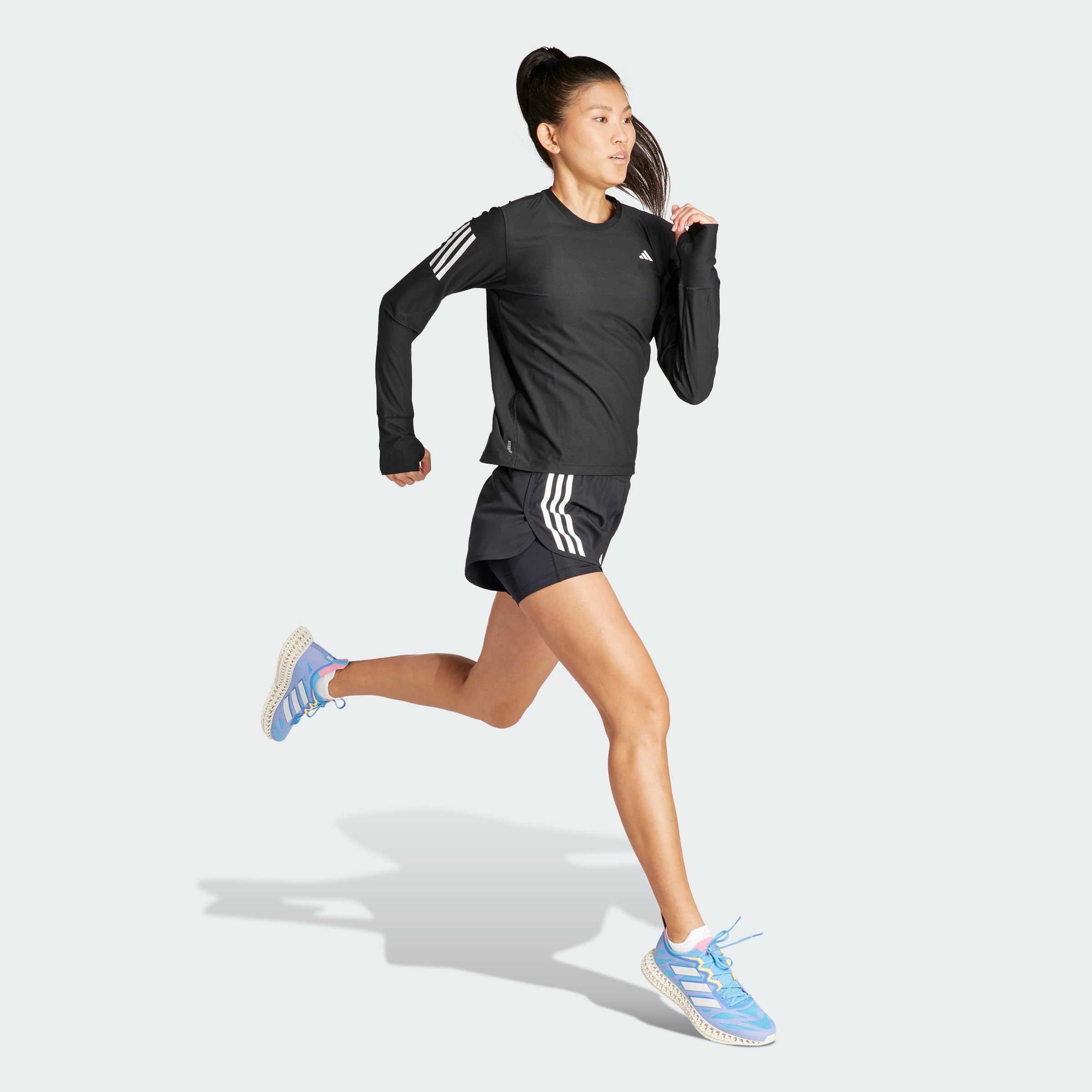 adidas Mujeres Own The Run Longsleeve Laufbekleidung Camiseta De Manga Larga White - Blanco