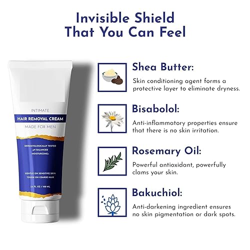 Miniatura 4 de KP - Crema de depilación íntimaprivada para hombres, sin dolor, más rápida, calmante para vello púbico grueso no deseado, adecuado para todo tipo de