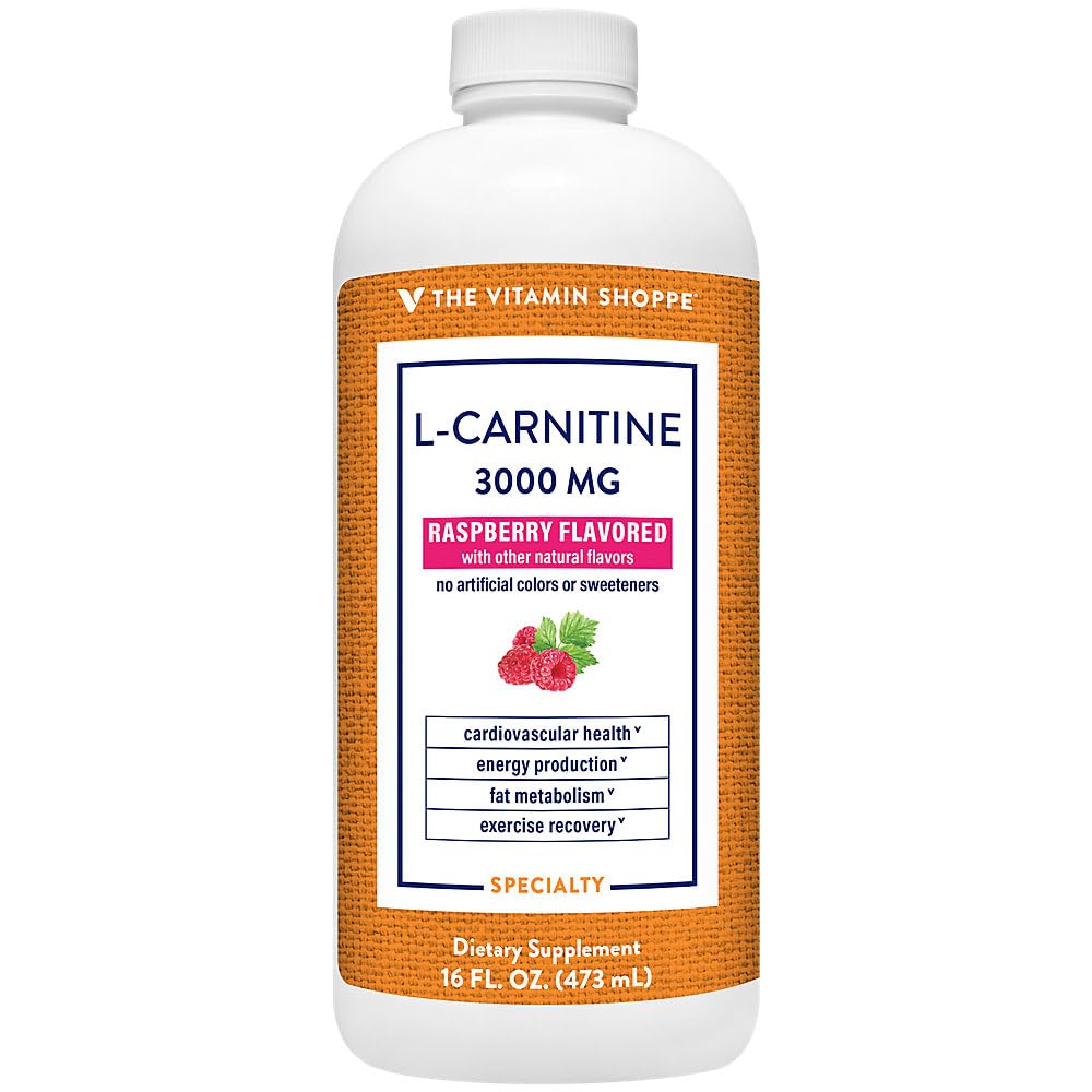 vitamin world l carnitine liquid Amazon.com: The Vitamin Shoppe L-Carnitine Liquid 3000mg - Fat Metabolism &  Energy Boost | Amino Acid Supplement | 16 oz Raspberry