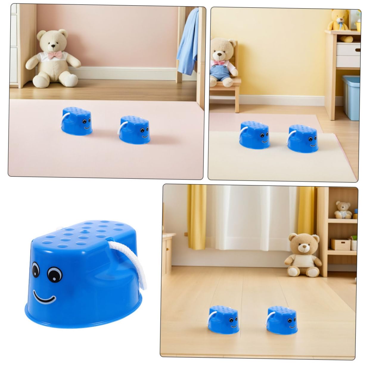 SUPVOX 8 Piezas Zancos de Plástico para Zancos para Caminar y Entrenamiento de Equilibrio Juguete y Duradero para Actividades y Desarrollo Motor Infantil