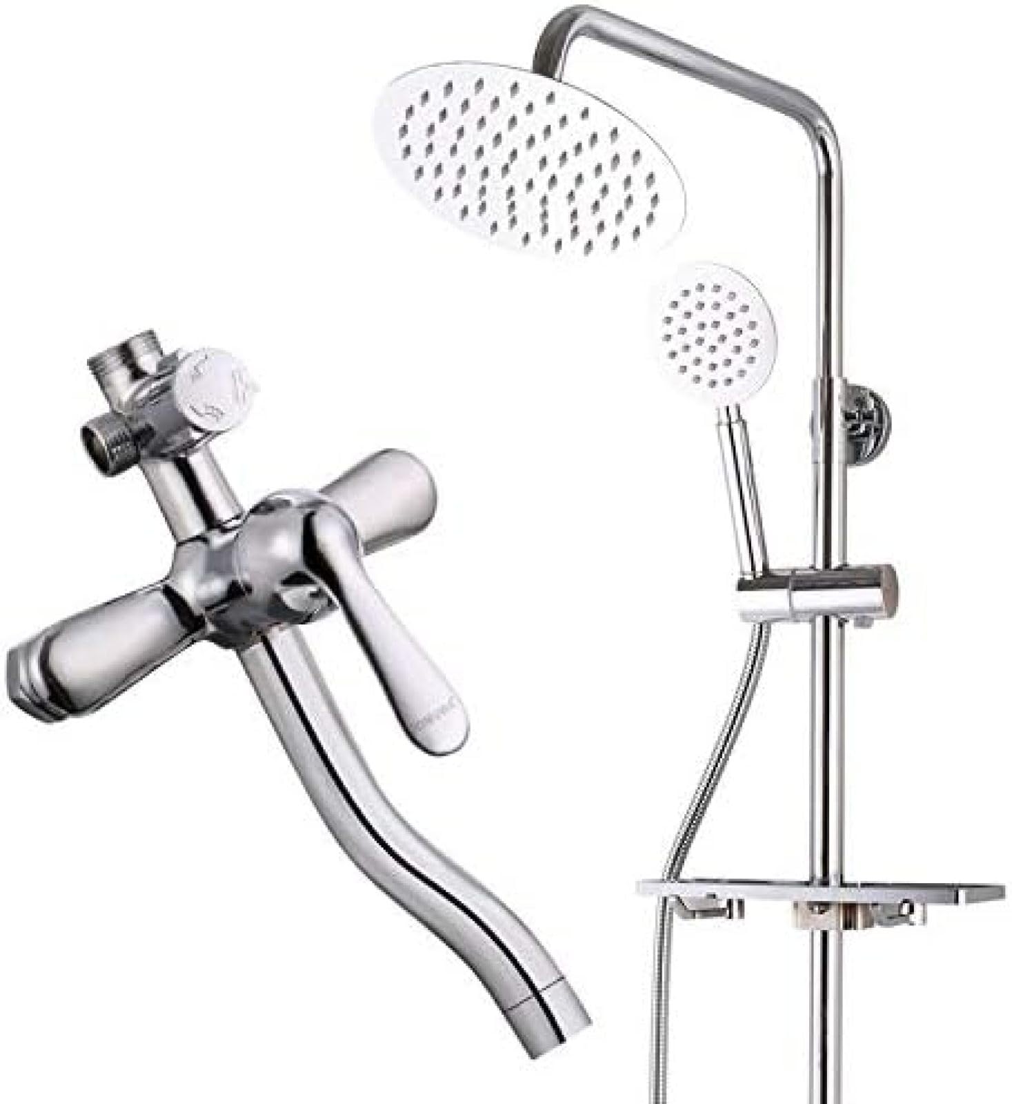 Robinet de douche effet pluie pour salle de bains moderne et ordonnée