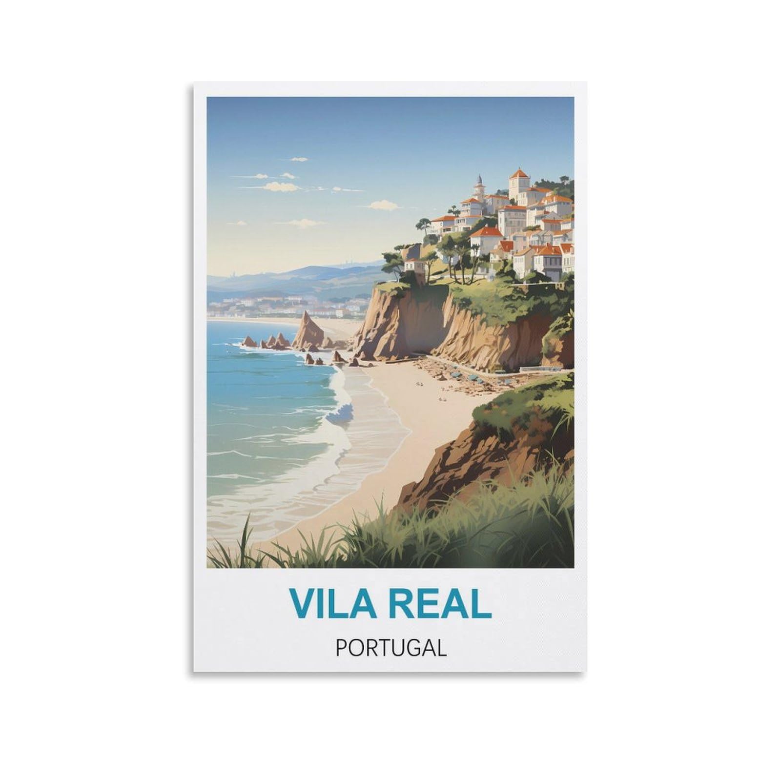 Metal Tin Sign,Vila Real Portugals,Vintage Bar Club Cave Home Kitchen Rustic Wall Art Decor Funny Sign 30x30cm
